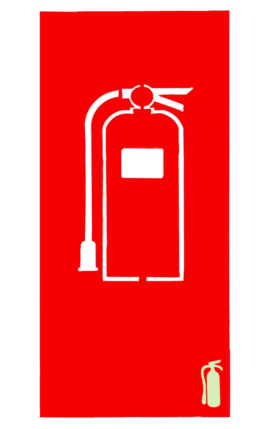Protector Para Extintor En Pared Color Rojo