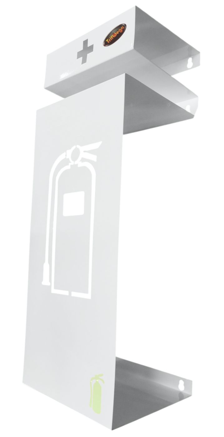 Protector Para Extintor Y Botiquín En Pared Color Blanco