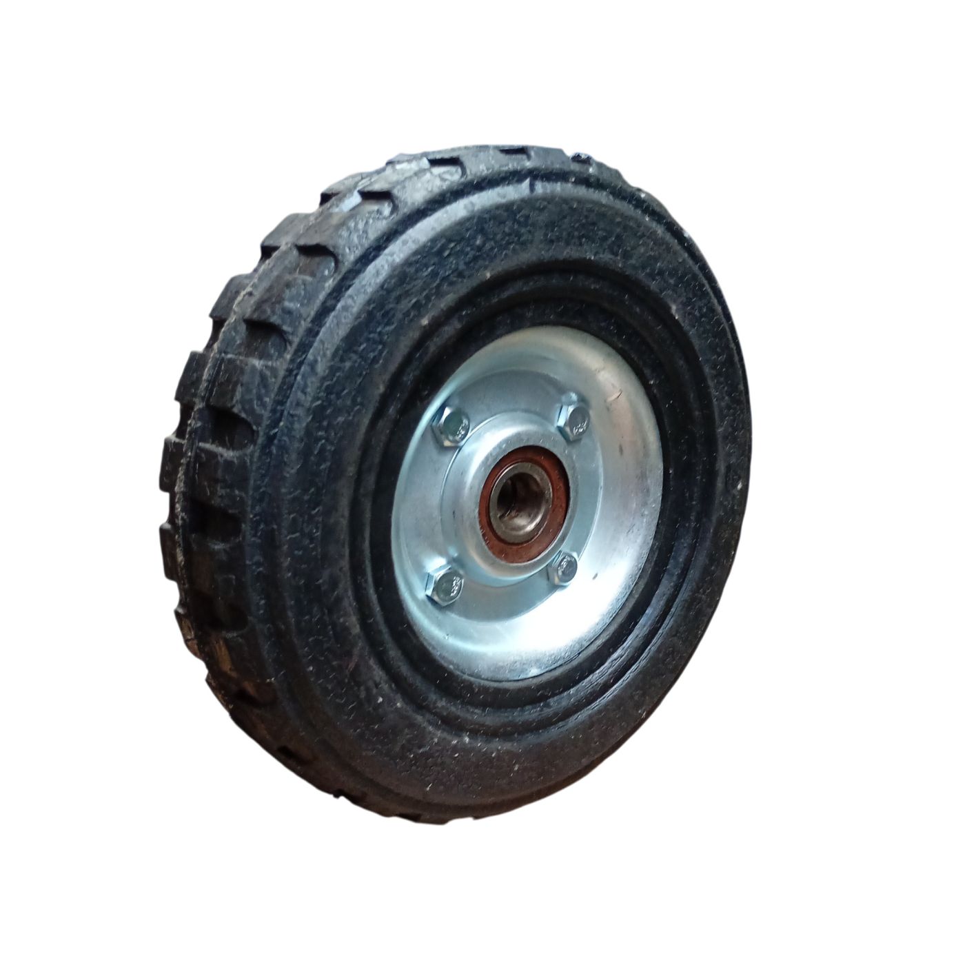 RUEDA DE HULE 8"  RIN DE LAMINA