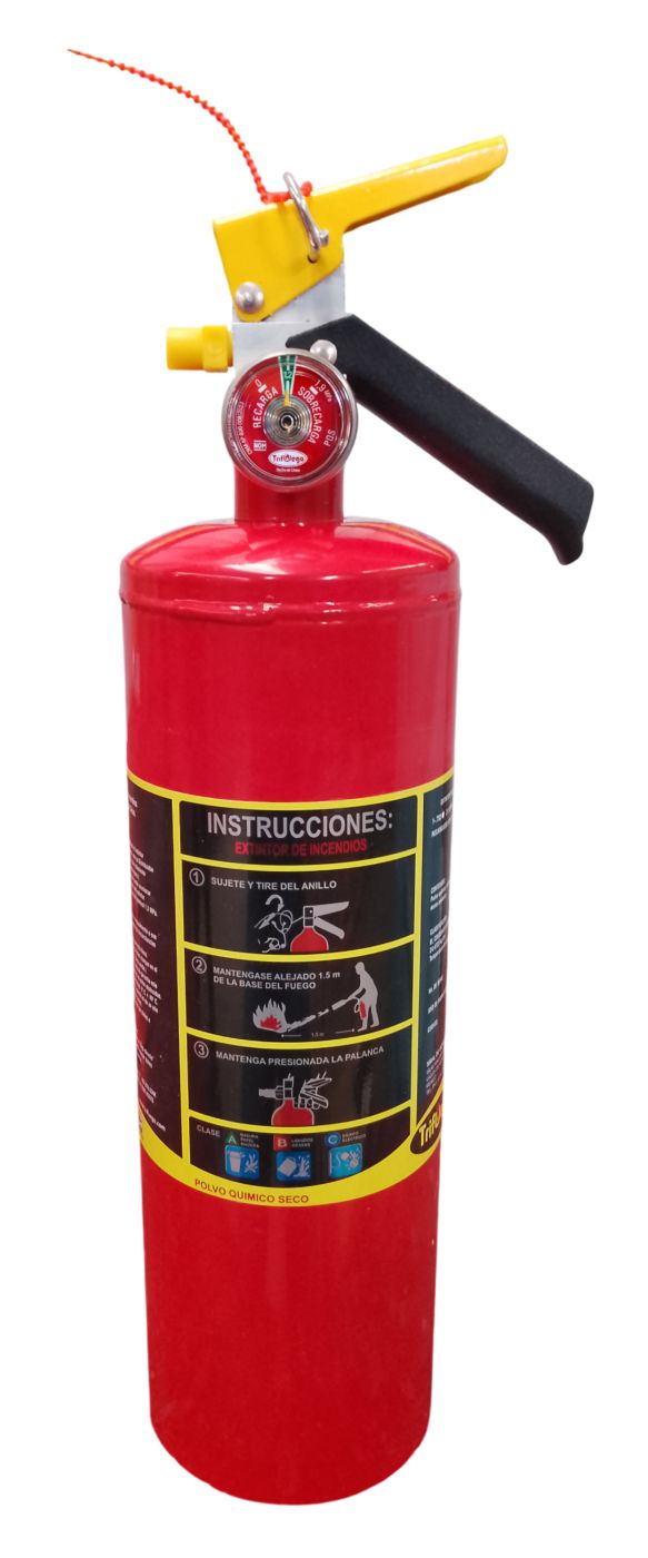 Extintor Automotriz PQS ABC 2 kg, Mod. 04 Sin Soporte