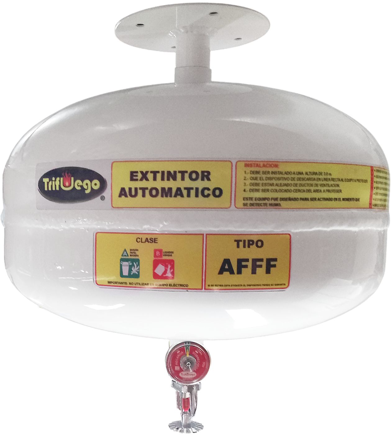 Extintor Esfera AFFF Trifuego 6 L, Automático