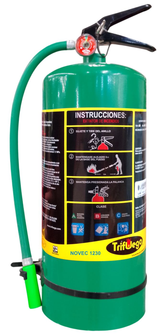 Extintor NOVEC Trifuego 9.0 kg, Mod. 20