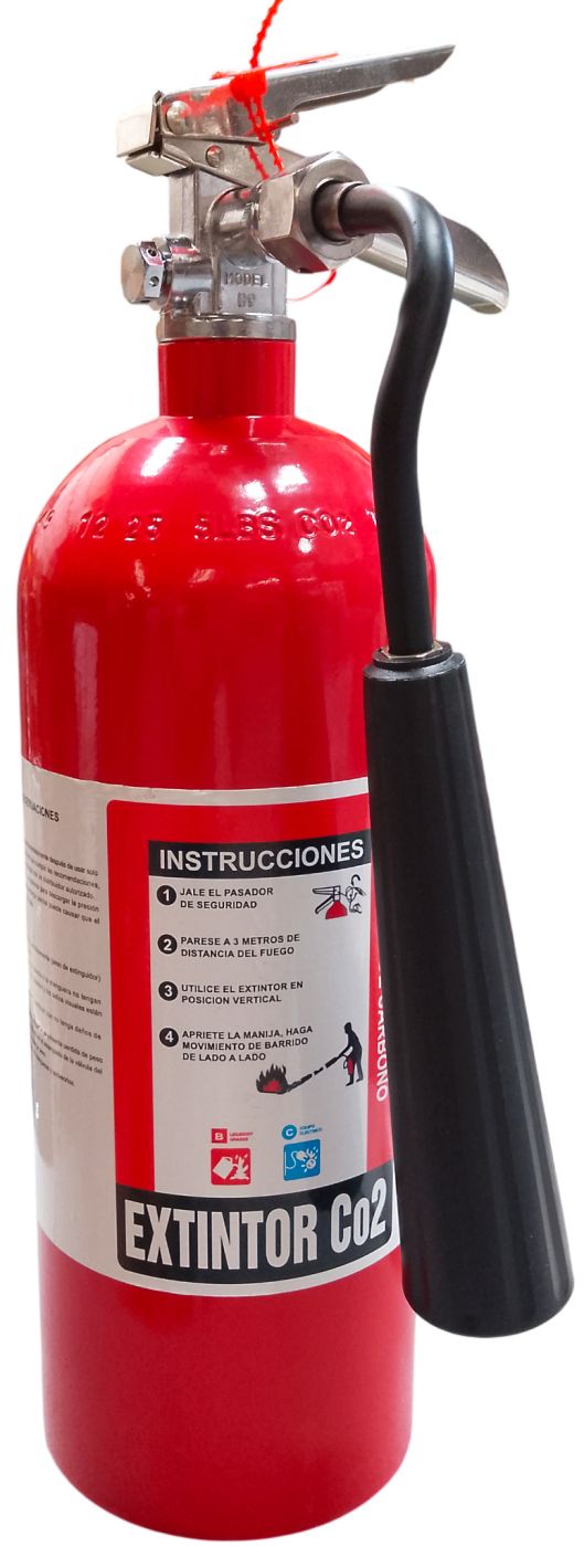 Extintor CO2 BC Trifire 5 lb Cilindro de aluminio