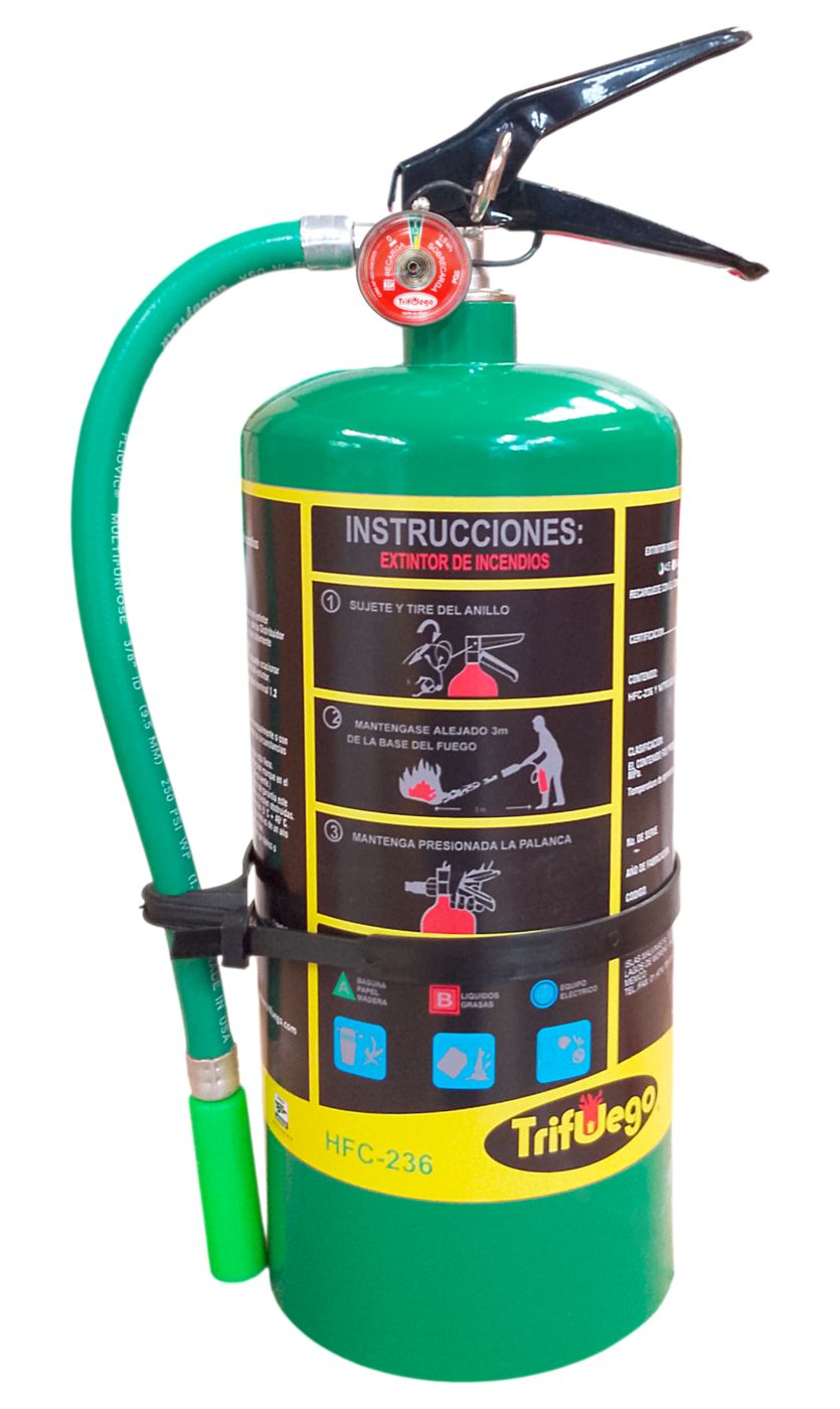 Extintor HFC-236 Trifuego 4.5 kg, Mod. 10