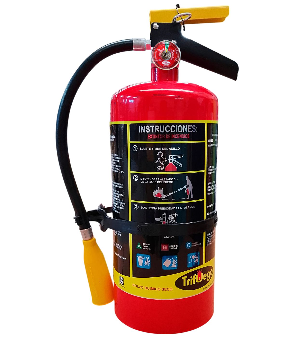 Extintor PQS ABC Trifuego 4.5 kg Mod. 10