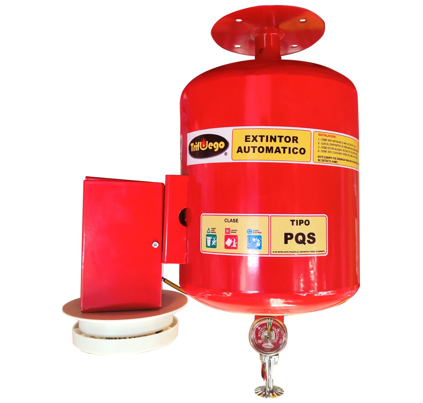 Extintor Esfera Trifuego PQS ABC 4.5 kg con Detector