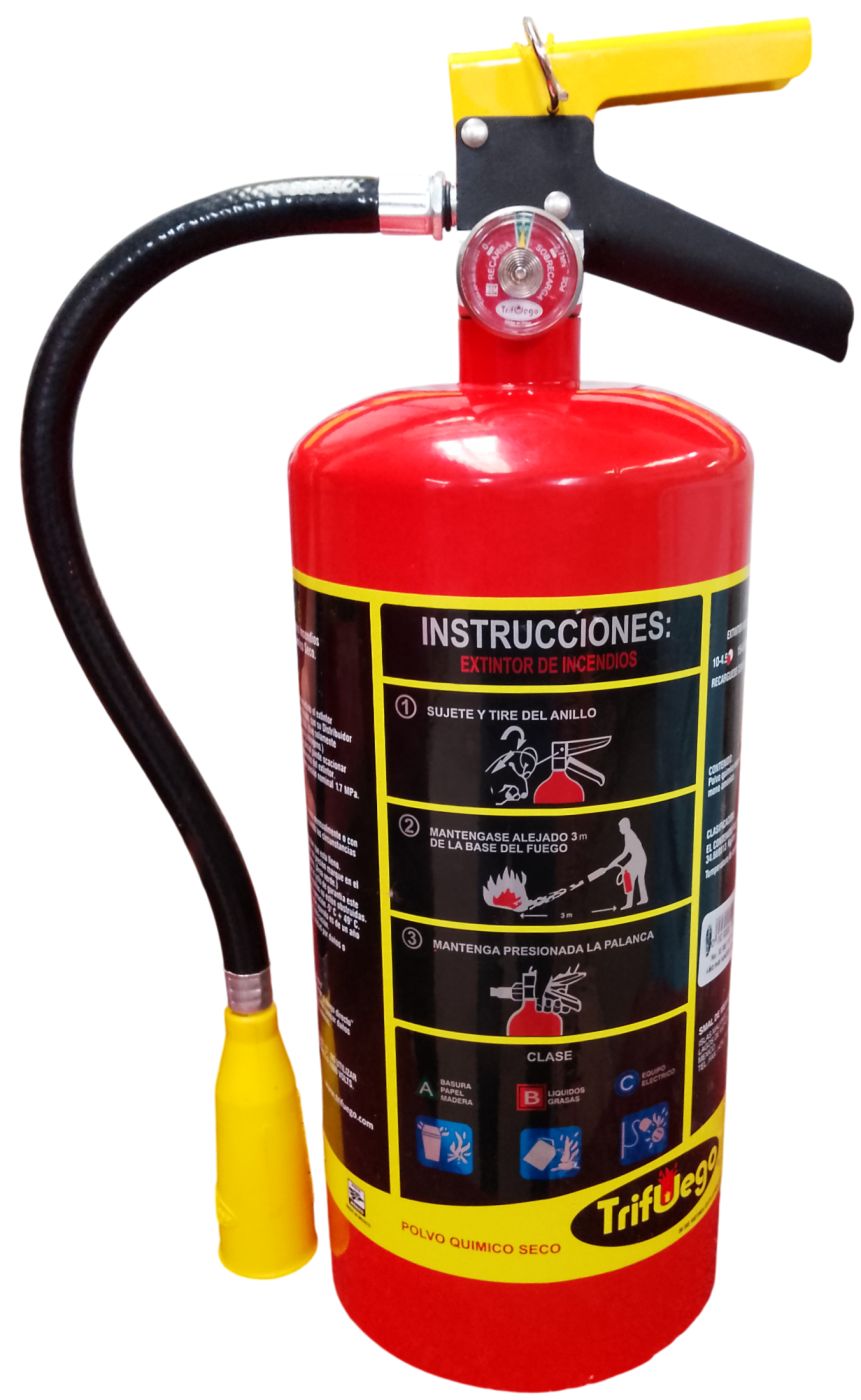 Extintor Automotriz PQS ABC 4.5 kg, Mod. 10 Sin Soporte
