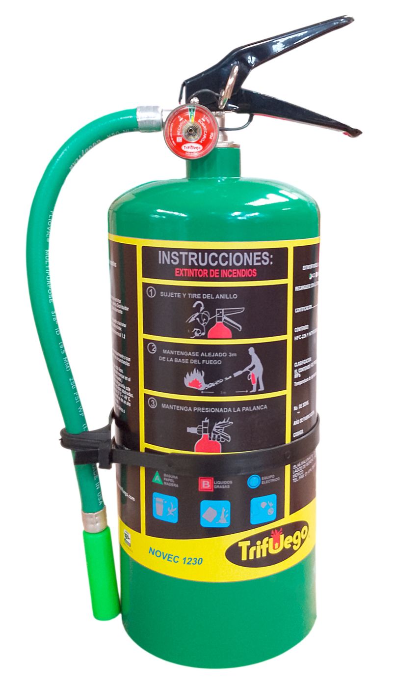 Extintor NOVEC Trifuego 4.5 kg, Mod. 10